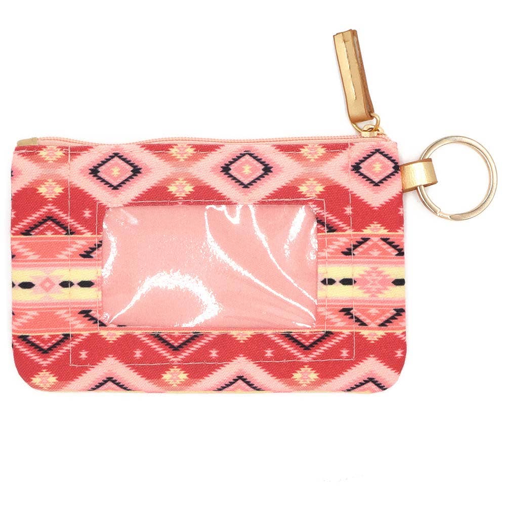 Sensibling Corp. - Wholesale Lanyard - Women's - Boho Aztec Patterned ID Wallet Detachable Lanyard
11