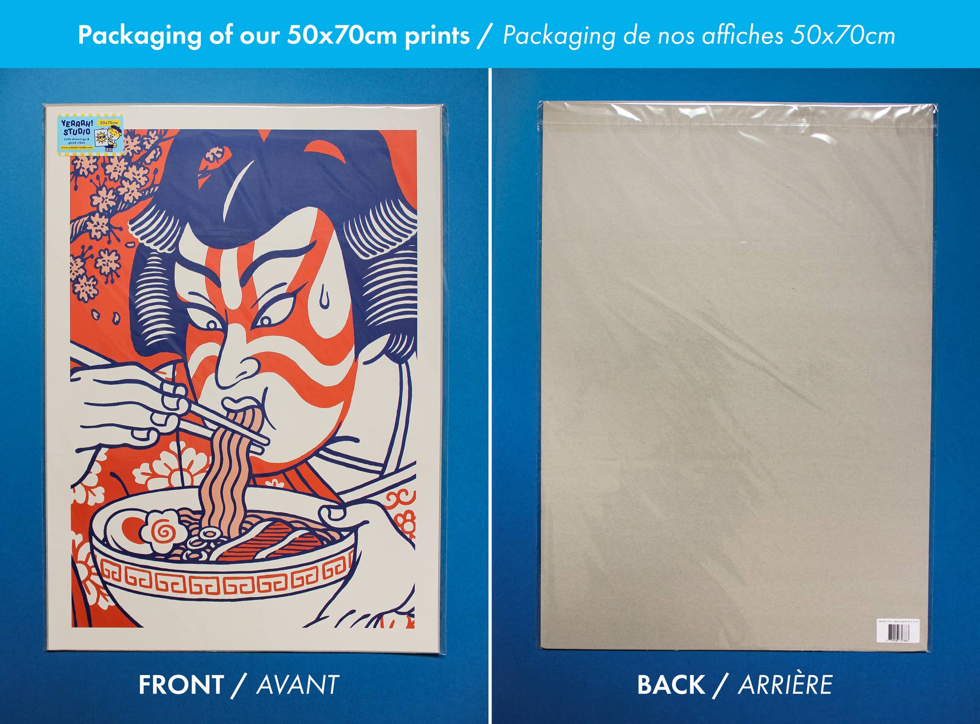Yeaaah! Studio - Wholesale Poster - Kabuki Ramen poster (format 50x70 cm, 30x40 cm of A4)3