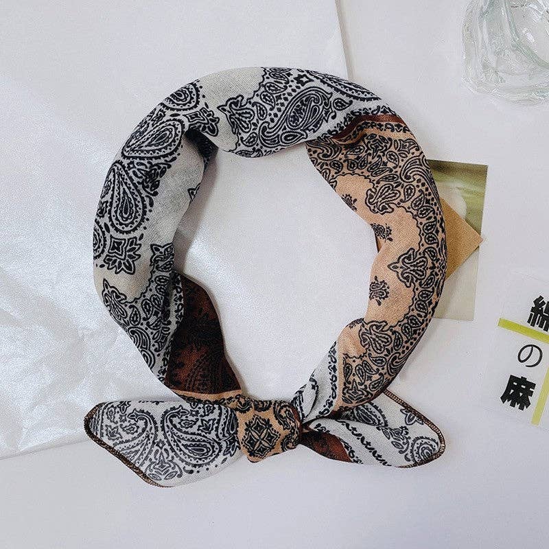 FurDecoration - Wholesale Scarf - Women's - Thin Printed Small Handkerchief3