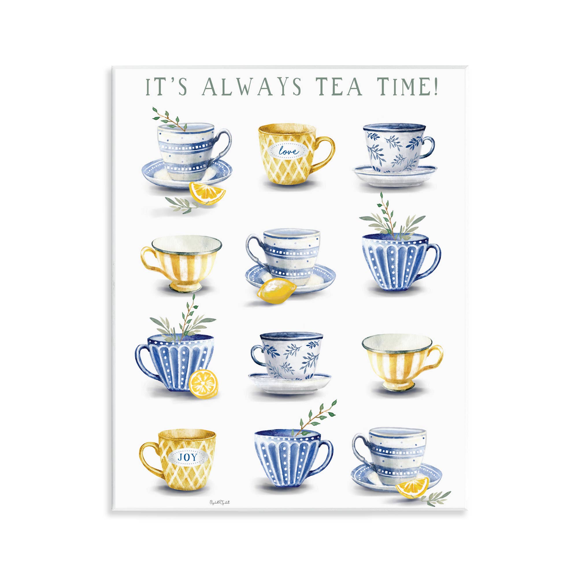Stupell Industries - Wholesale Wall Sign - It's Always Tea Time - Unframed Wall Art0