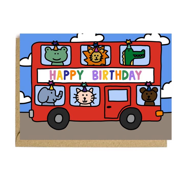 Marblehead – wholesale Birthday card – Party bus card
