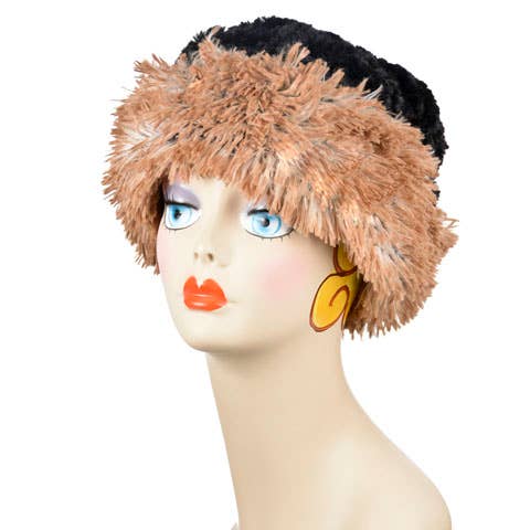 PANDEMONIUM - Wholesale Cloche Hat - Women's - Cuffed Pillbox, Reversible - Two-Tone9