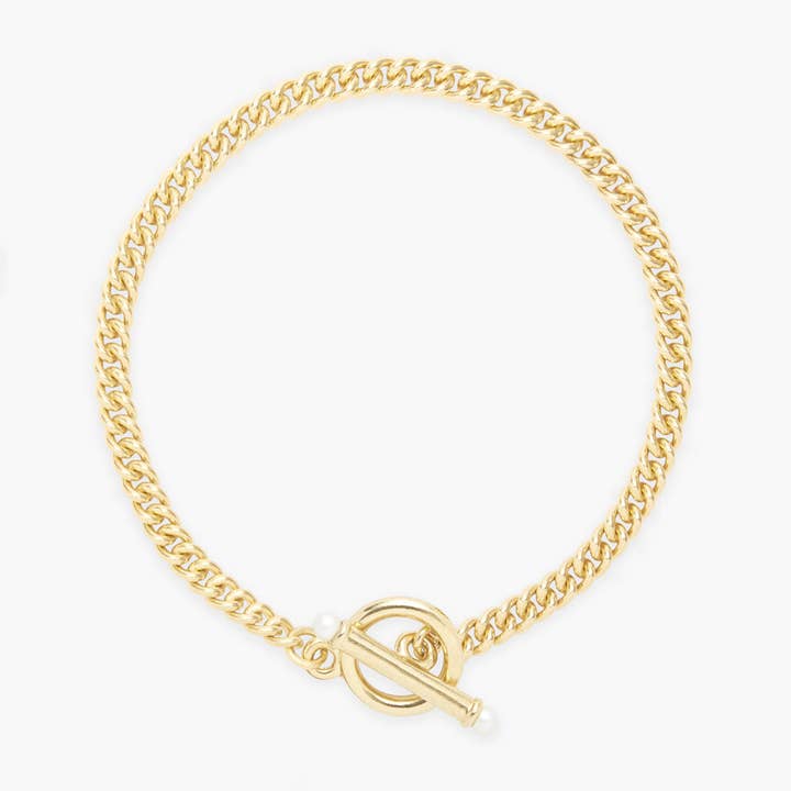 Stella Pearl Toggle Chain Bracelet for wholesale by Brook & York