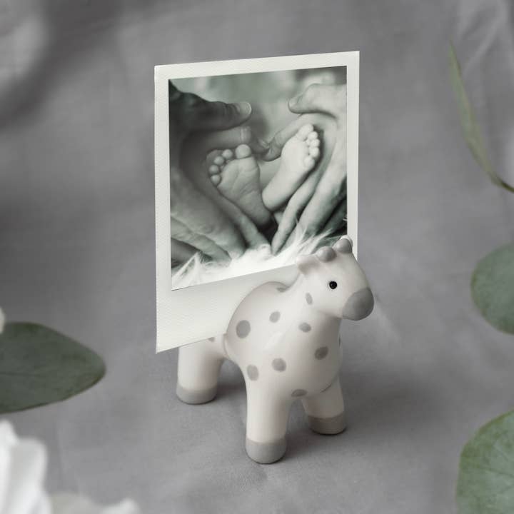 Send With Love Ceramic Giraffe Photo Holder In Gift Box for wholesale by CGB Giftware