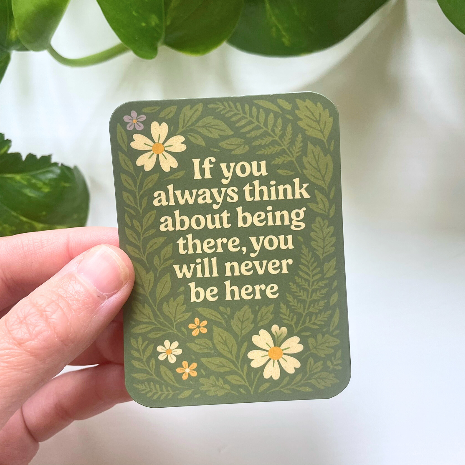Mindful over Mind Full - Wholesale Sticker - Mindfulness Sticker | Mental Health | Boho Reminder Sticker0