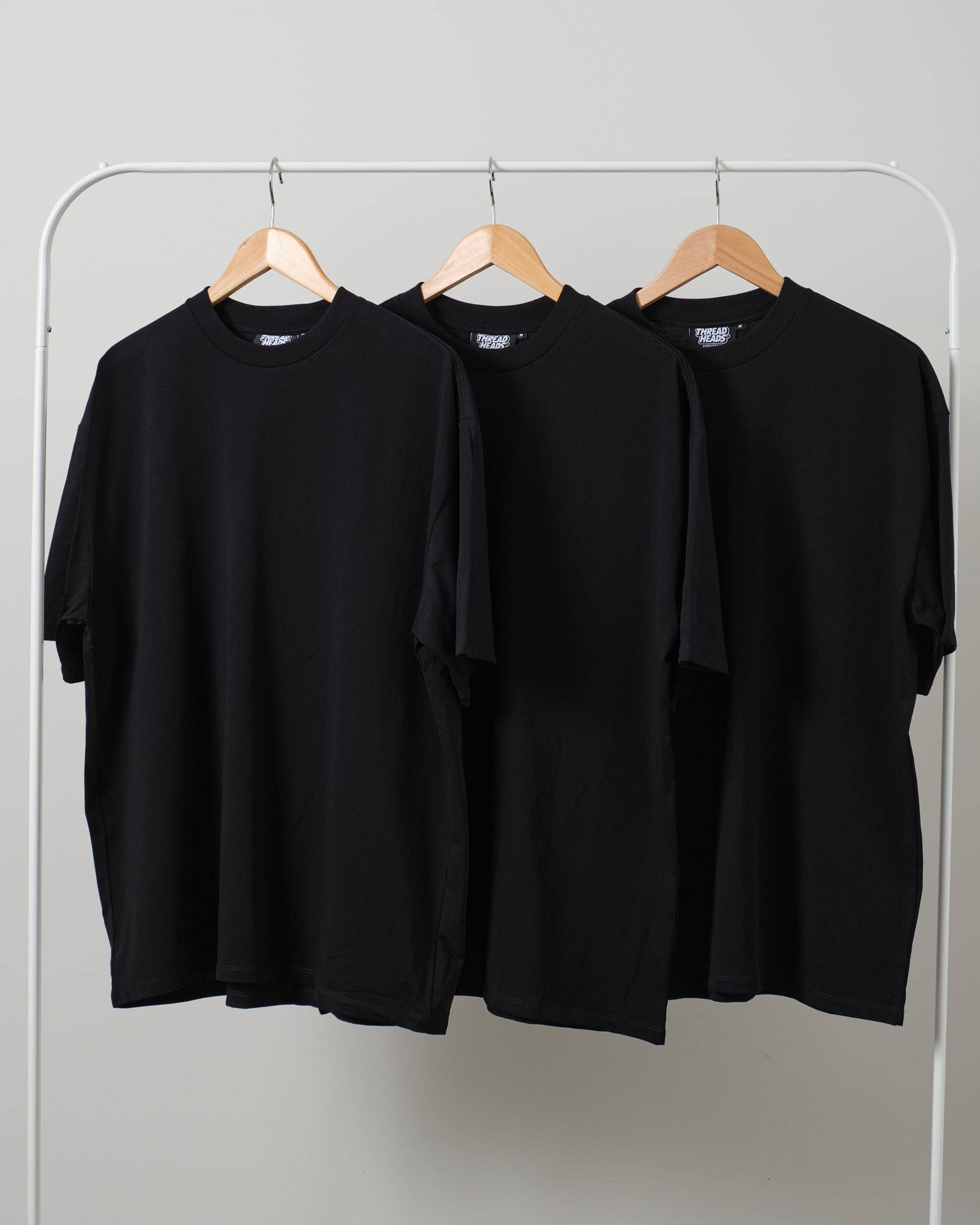 Oversized Tee 3 Pack: Black for wholesale on Faire