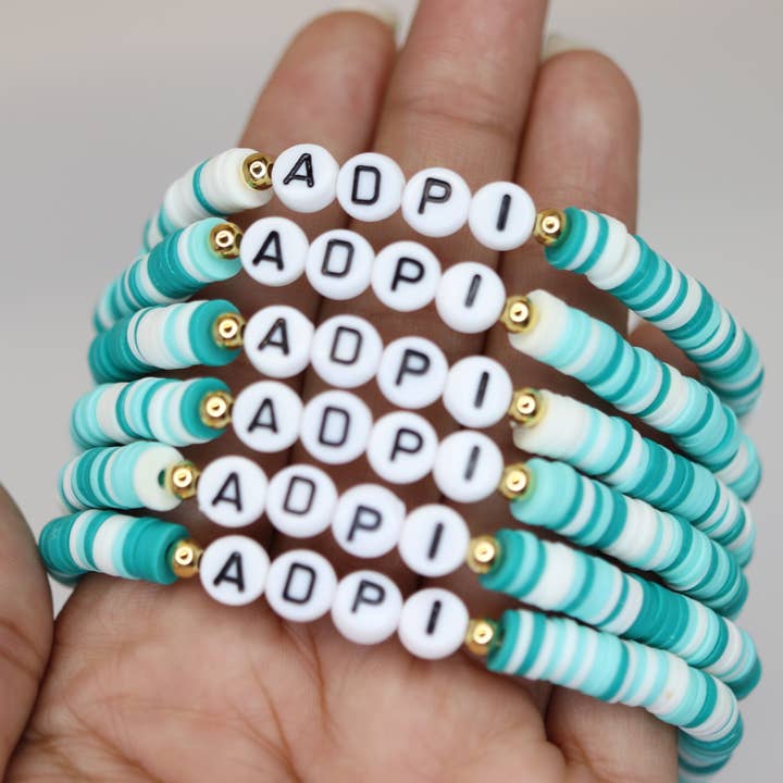 Anita's Accesorios - Wholesale Beaded Bracelet - Custom bead name bracelet rainbow bracelet, heishi bracelet8