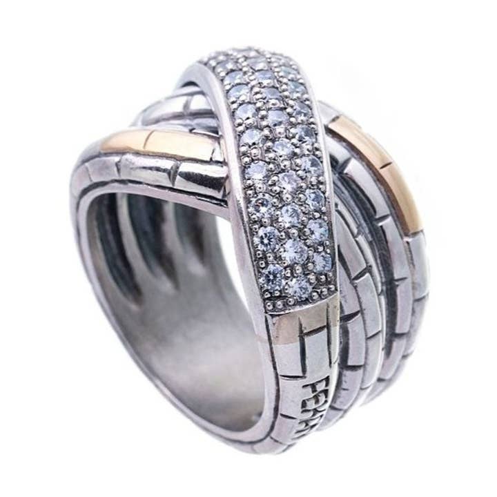 Anel Sham Branco for engroshandel hos PEKAN JEWELLERY