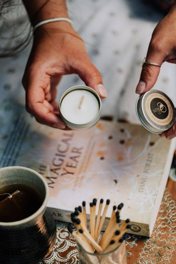 Old Green – wholesale Tea light candles – Unscented Refillable Tea Light Tins