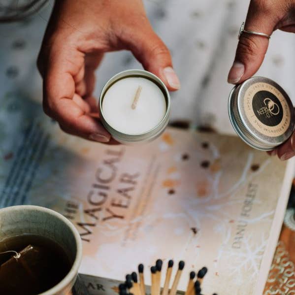 Old Green – wholesale Tea light candles – Unscented Refillable Tea Light Tins0