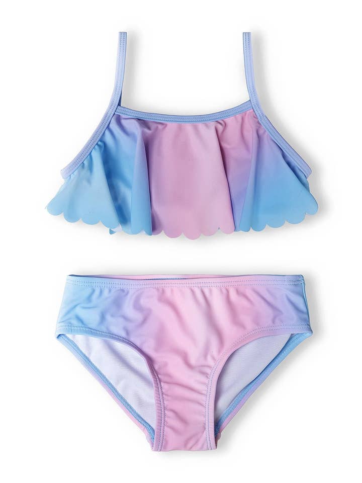 Girls bikini with gradient print 3-14y pink for wholesale by Minoti sp. z o.o.