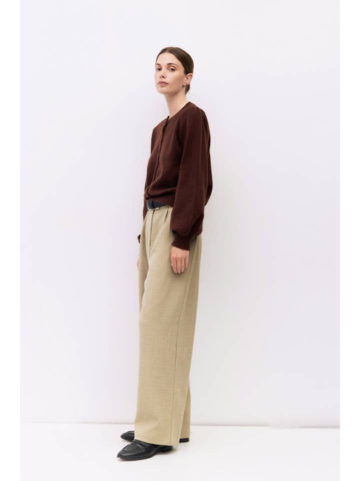 MOD REF - Wholesale Cardigan - Women's - The Sola Cardigan | Puff Sleeve Cardigan7