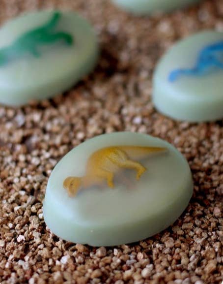 Priscila Leen Arts at Florida Soap Candle - Wholesale Bar Soap - Dinosaur Soap Jurassic glycerin melt and pour handmade toy1