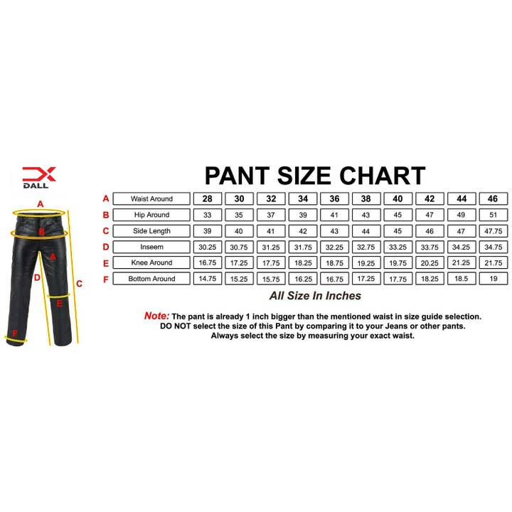 Preto Calças de Couro para Motociclistas DALLX para venda a revendedores na Faire4