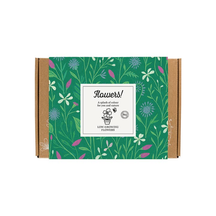 Gift Box Small “Flowers” – Low-Growing Mix (7 Seed Bombs) for wholesale by Blossombs