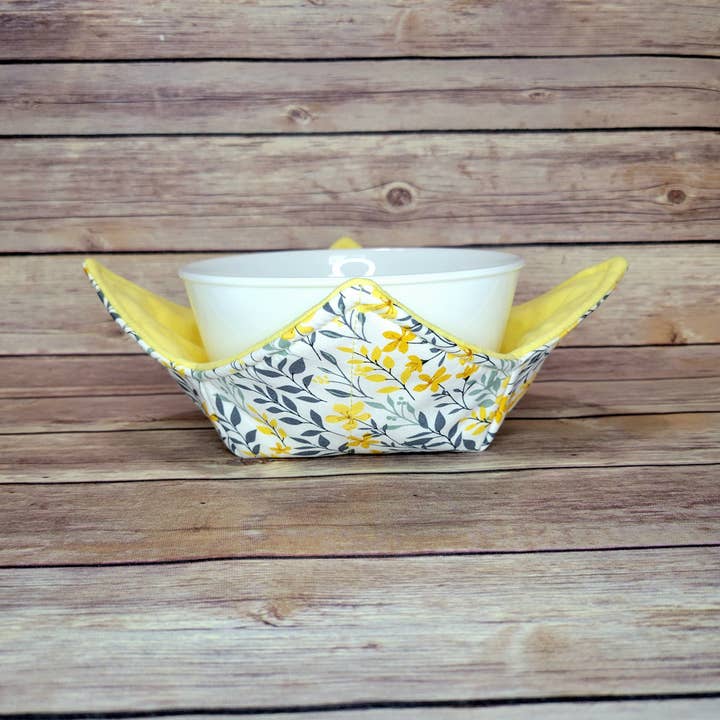 Burpie Bibs Boutique - Vente Gants de cuisine/maniques - Bol de printemps douillet | Dessous de plat floral | Fleur Fleurs Abeille Abeilles15