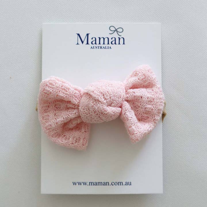 Maman - Wholesale Fashion Headband - Baby - Baby Girls Soft Cotton Knotted Bow Headband 3 Colors (Newborn-4 Yrs)2