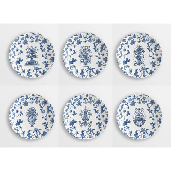 Vito Nesta Grand Tour - Wholesale Dinner Plate - Garden Of Eden set of 6 porcelain bread plates