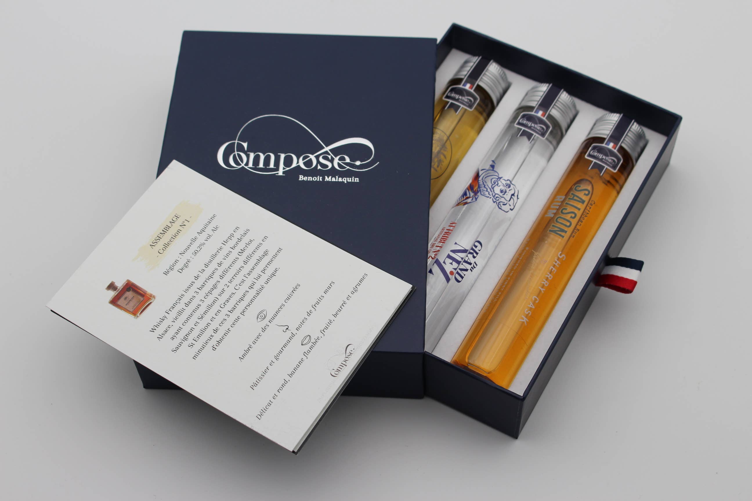 Compose - Wholesale Gift Bag Set/Pack - 3 Spirits Gift Set (1 Rum - 1 Whisky - 1 Gin)1