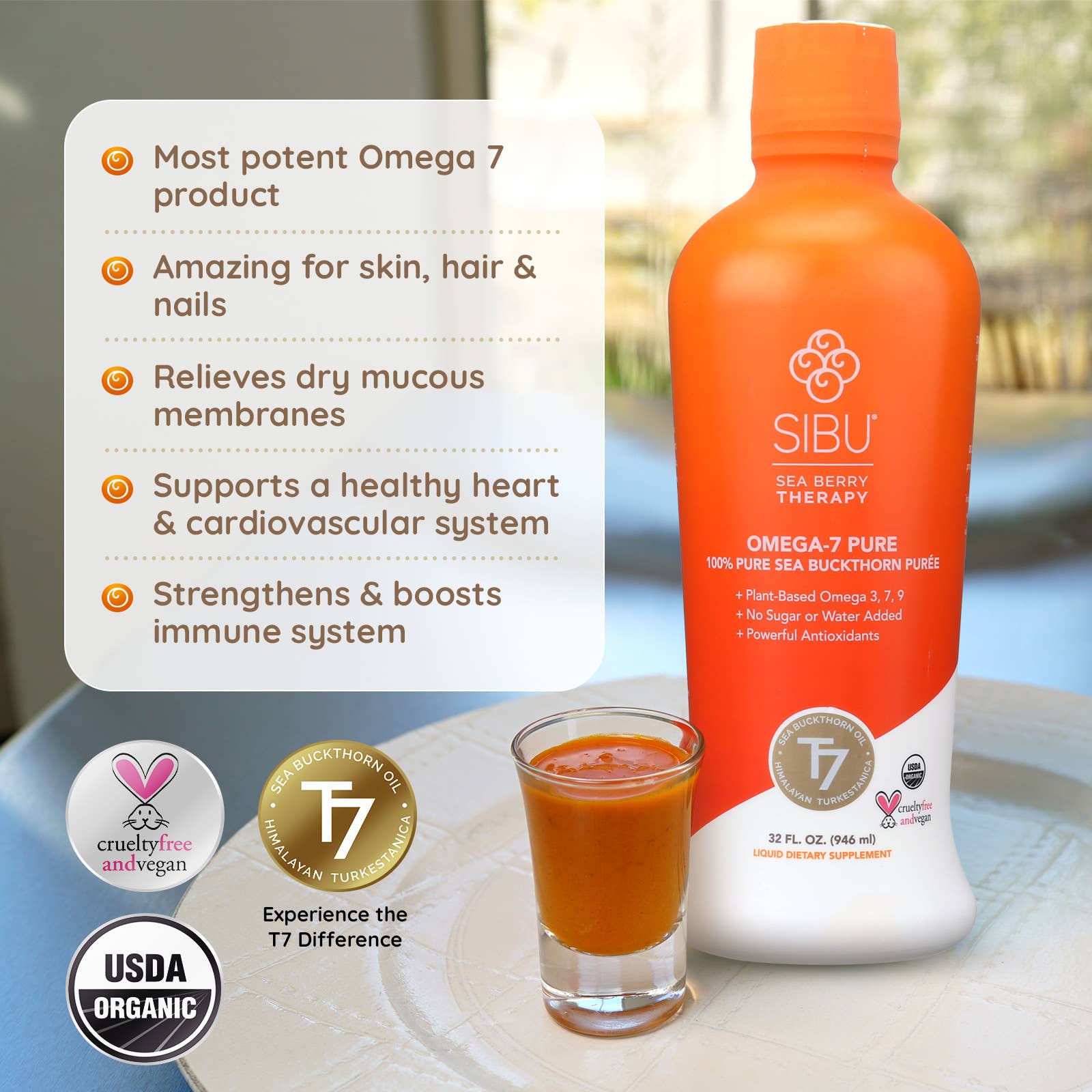 SIBU - Wholesale Voedingssupplement/vitamine - Omega-7 Pure: 100% Gepureerde Zee-bes (Duindoorn)5