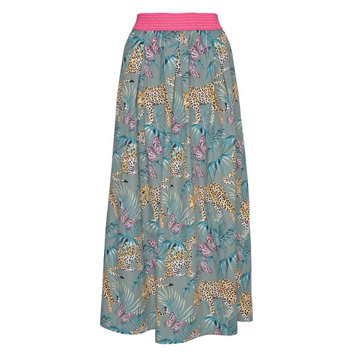 Kjol Bella-cs med djungeltryck i timjan för wholesale av cute stuff GmbH