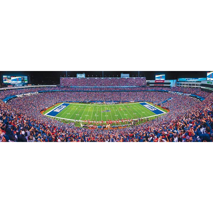 Masterpieces Puzzles - Wholesale Puzzle - Adult - Buffalo Bills - 1000 Piece Panoramic Puzzle - Center View1