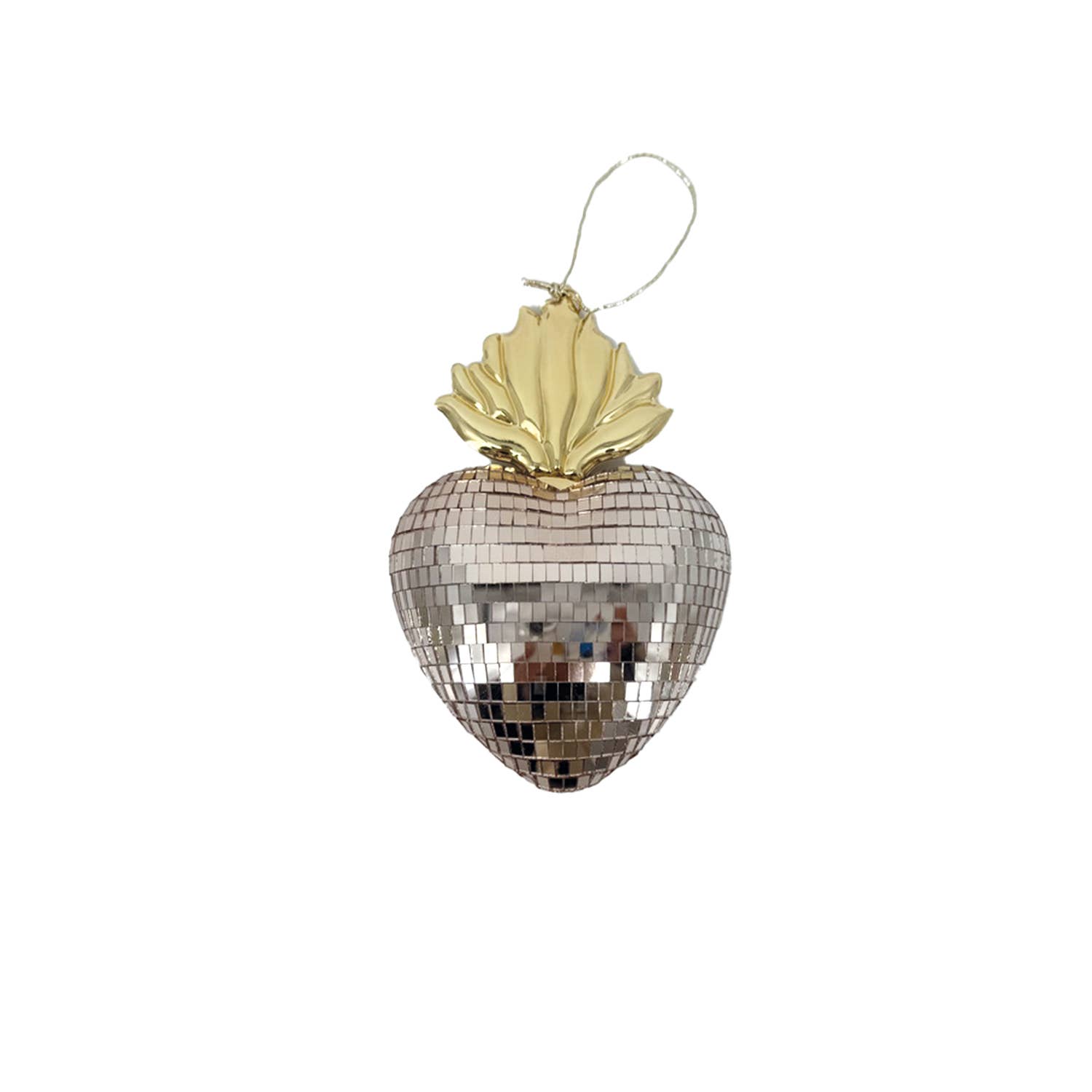 Opjet Paris - Wholesale Ornament - Disco heart Ex-voto pink L13 W5 H19cm