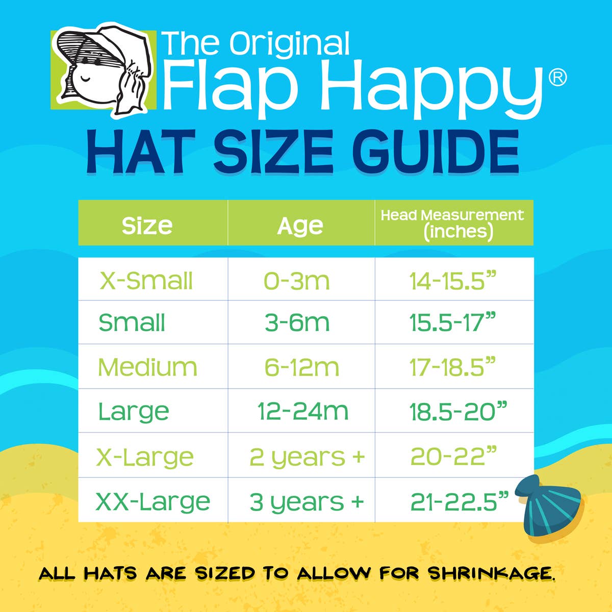 Flap Happy - Vendita all'ingrosso Cappello parasole - Bambini - Cappello originale con falda e lacci UPF 50+ per bambini e bambine.8