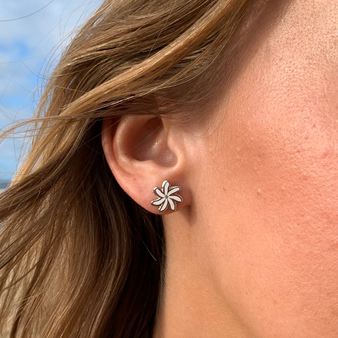 Debby Sato Designs - Wholesale Stud/Post Earrings - Tiare (Gardenia) Stud Earrings1