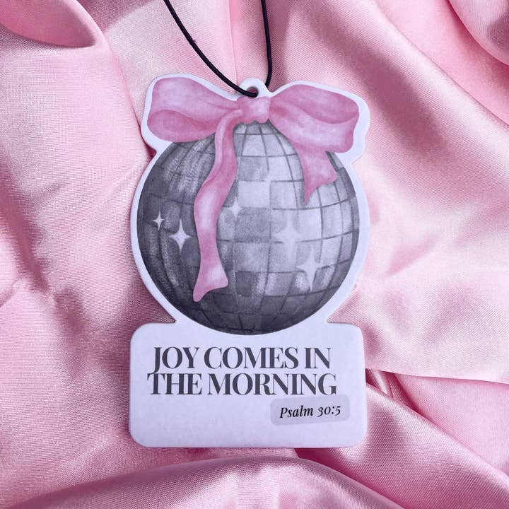 Sunday Grace Studio - Wholesale Car Freshener - Women's - Joy Comes in the Morning Disco Ball Air Freshener Honeydew2