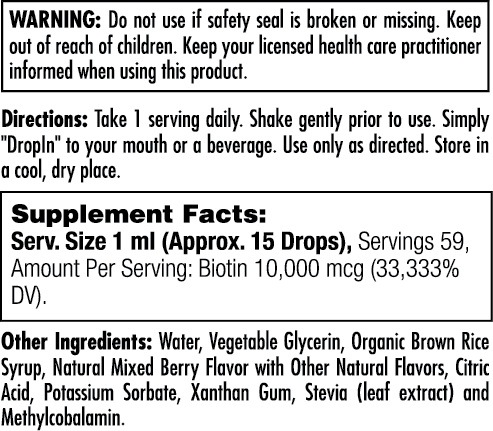 KAL - Wholesale Oral Supplement/Vitamin - Ultra Biotin DropIns™ Berry3