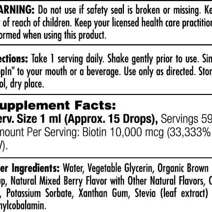 KAL - Wholesale Oral Supplement/Vitamin - Ultra Biotin DropIns™ Berry3