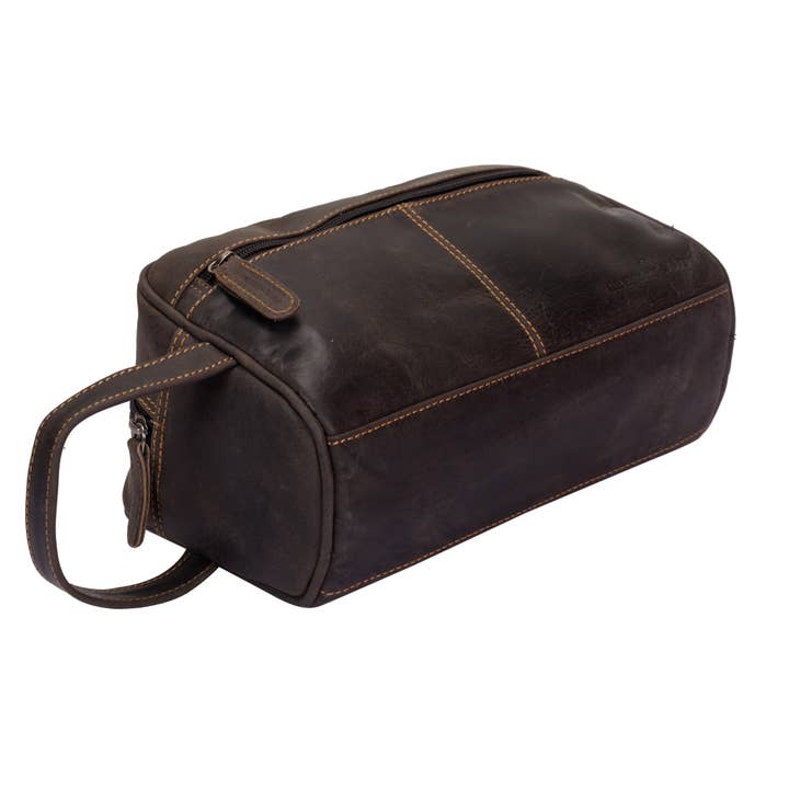 Greenwood Leather - Wholesale Toiletry Bag - Unisex - Leather Banff Toiletry Bag