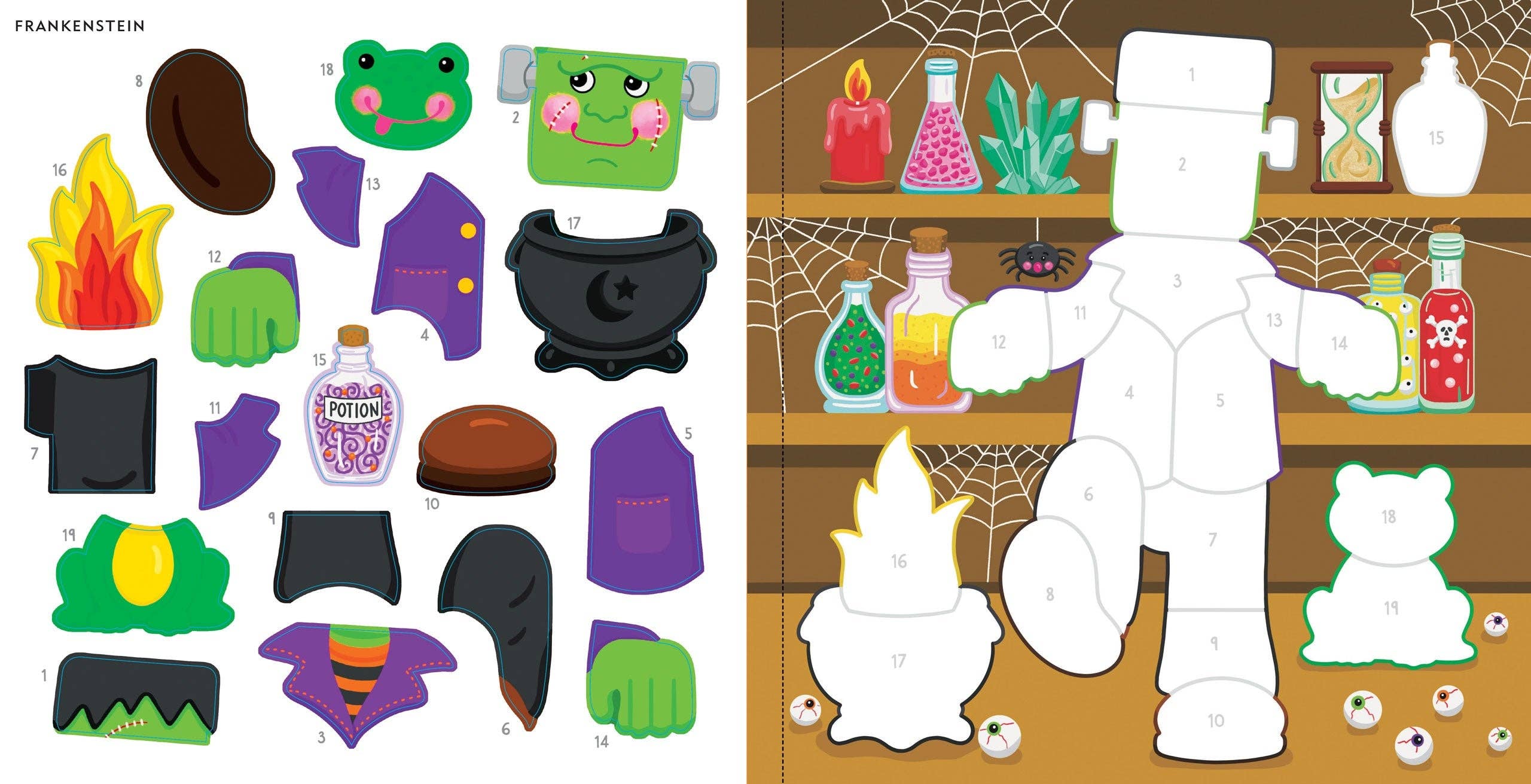 Peter Pauper Press - Wholesale Sticker - Kids & Baby - My First Color-By-Sticker Book -- Halloween6