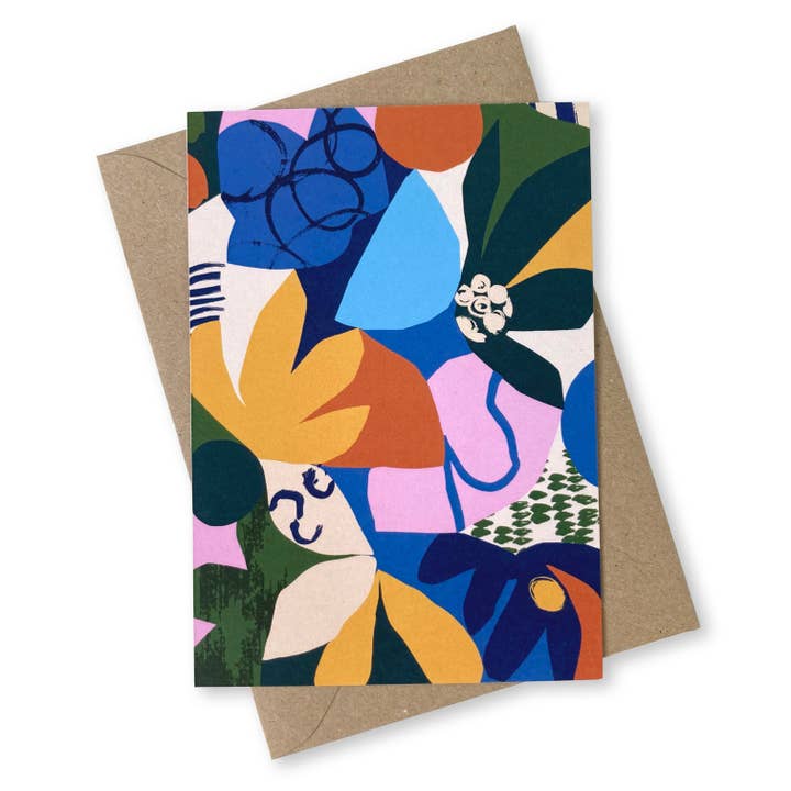 Flower Power Greetings Card for wholesale by Lily Windsor Walker