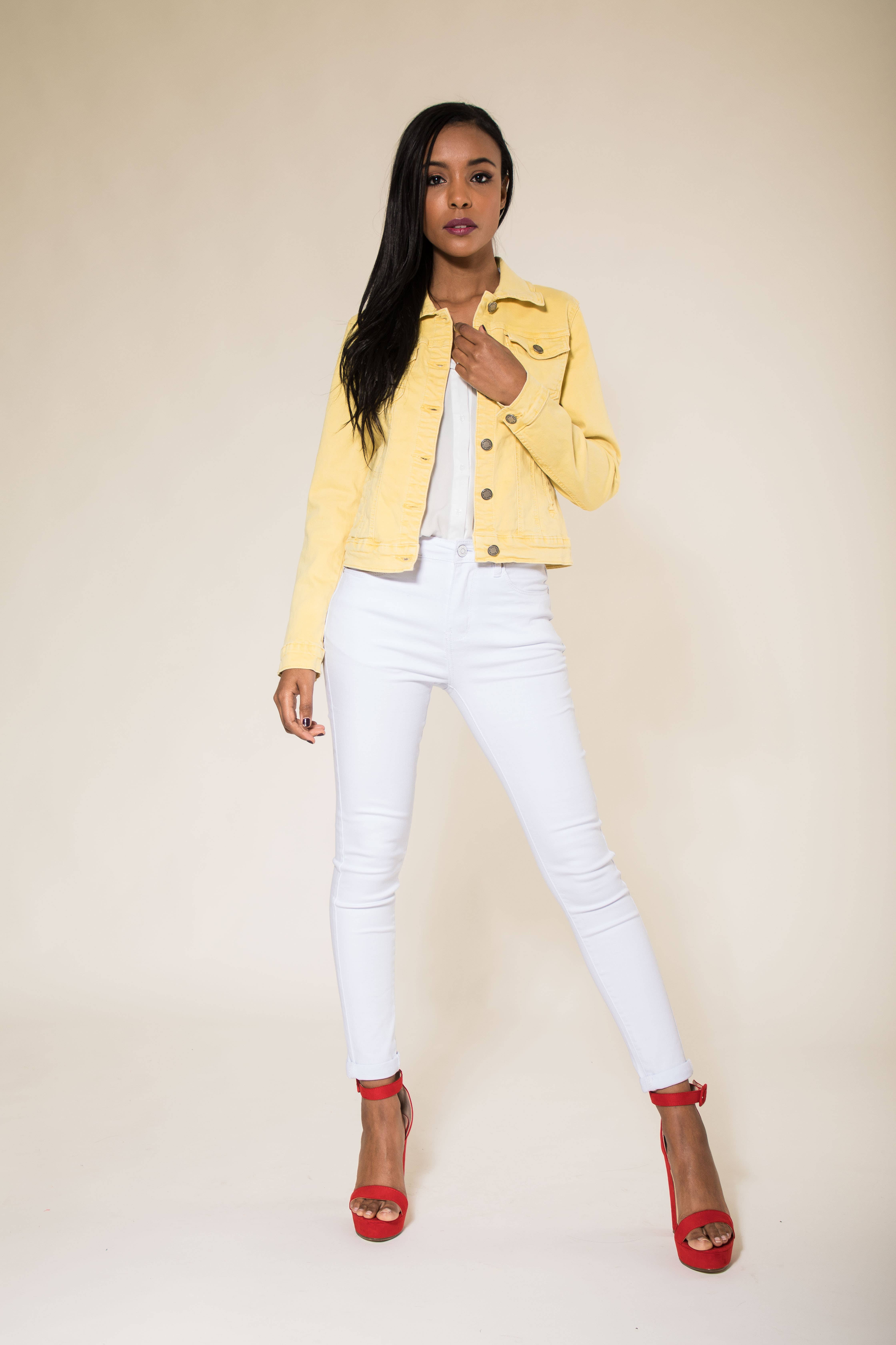 Nina Carter - Wholesale Jas - Dames - Stretch nauwsluitend jack kleur J212A96