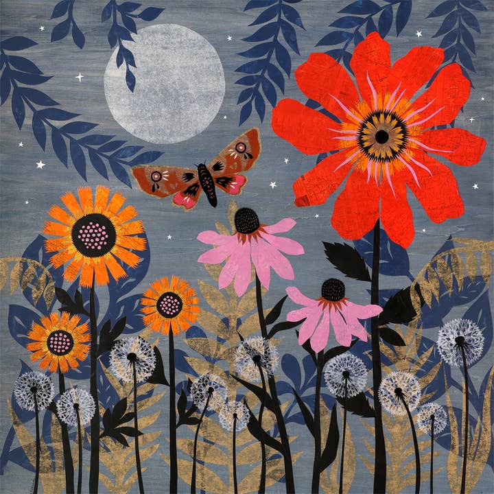 Nature's Lavish Gifts - 8 x 8 inch Cut Paper Art Print for wholesale by Rural Pearl: Cut Paper Art by Angie Pickman