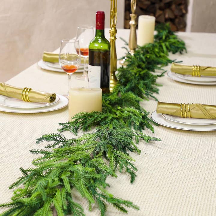 Sweet Home Deco - Wholesale Christmas Decoration - 67‘’Long Real Touch Pine Garland, Christmas Pine Evergreen