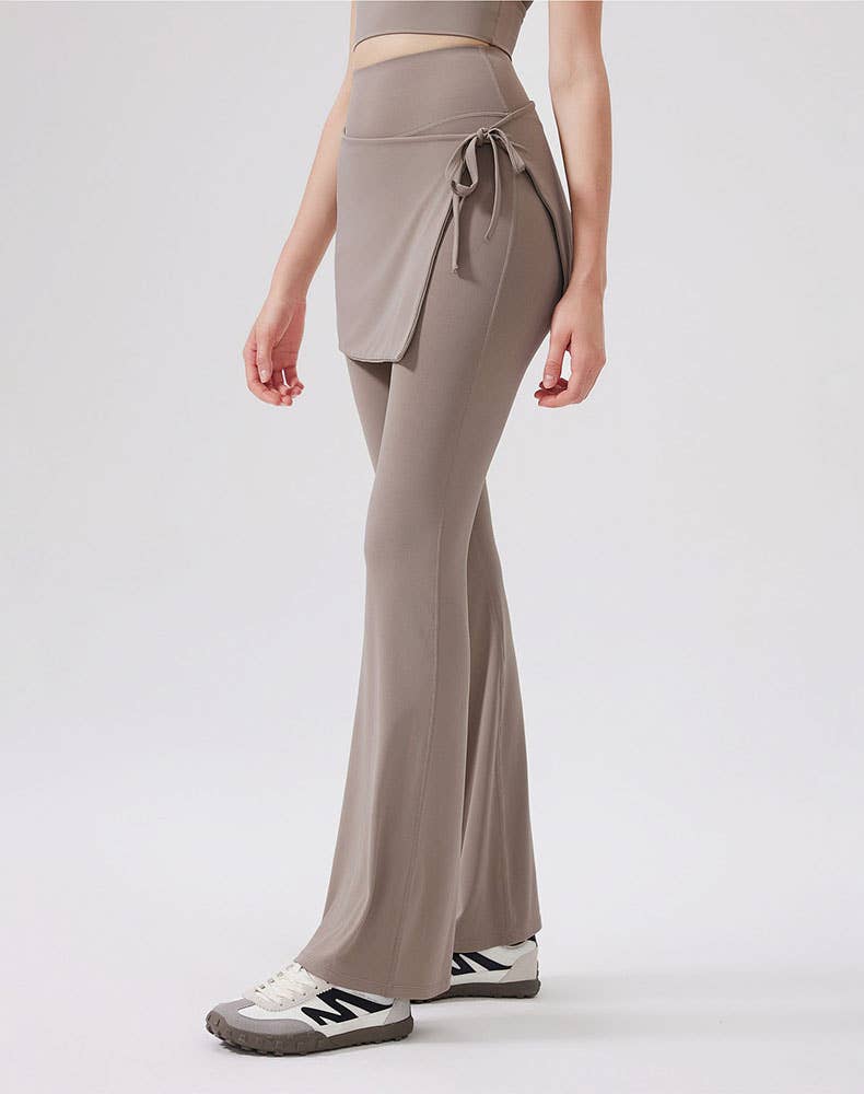 Crave by FW – wholesale Athletic/lounge leggings – Women's – High Waisted Yoga Flare Leggings Wide Leg Pant with Skirt11