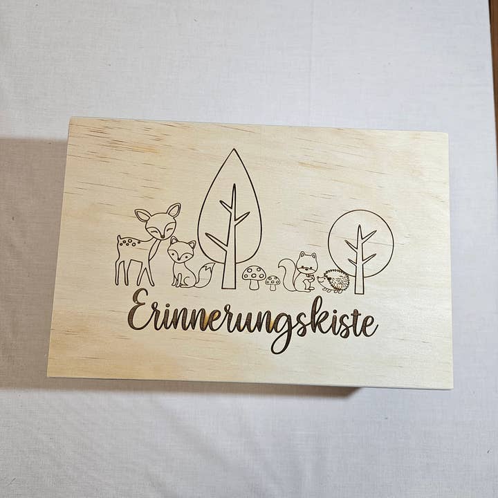 Mindeboks med gravering for engroshandel hos Deko à la Ka