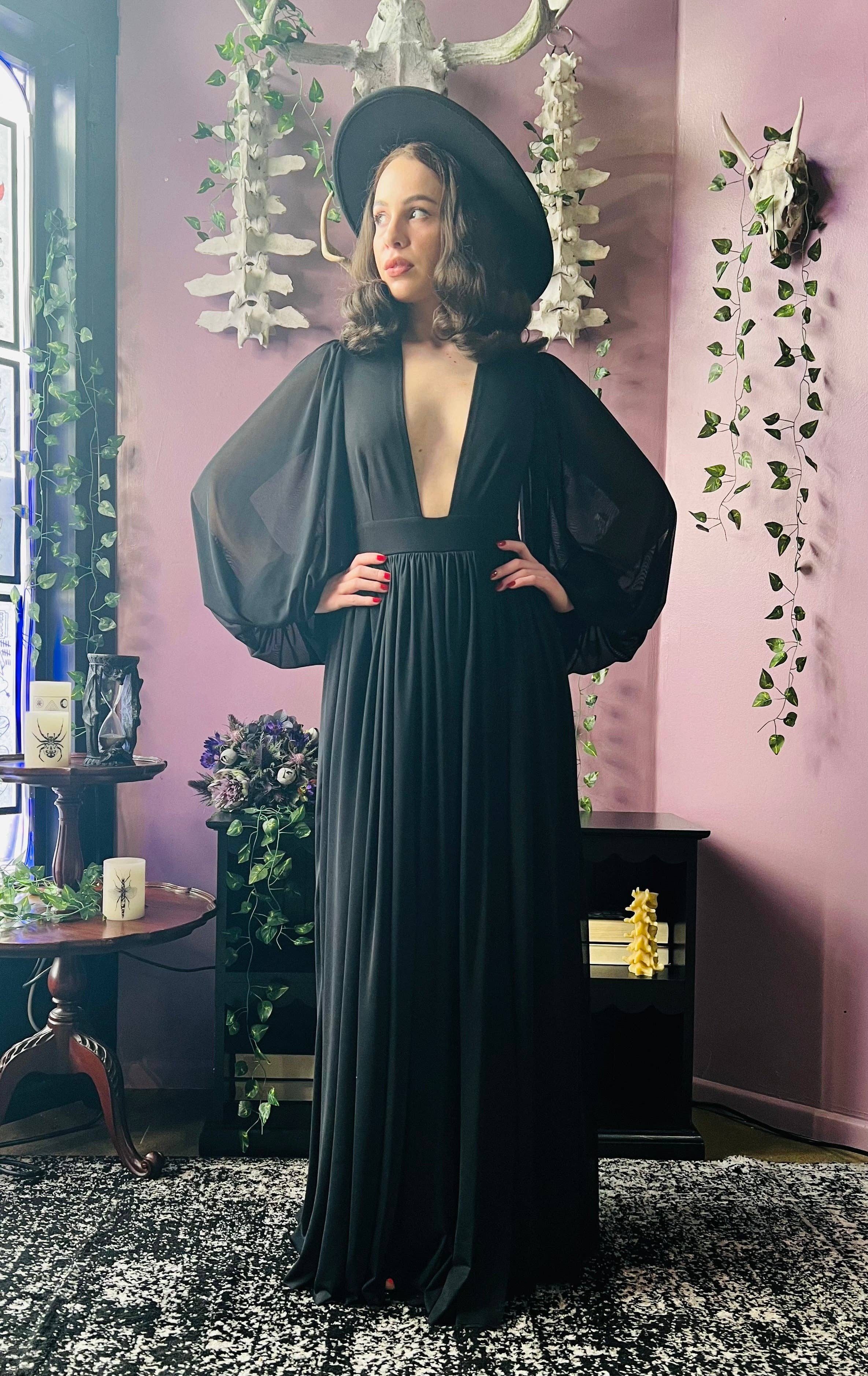 Witchwood Bags - Wholesale Dress - Women's - Minerva - Dramatic Mesh Maxi Dress with Built In Shorts RTS7