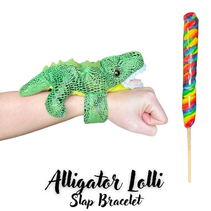 Alligator Lolli Slap Bracelet  and other Purchase Wholesale alligator lollipop. Free Returns & Net 60 Terms on Faire trending on Faire.