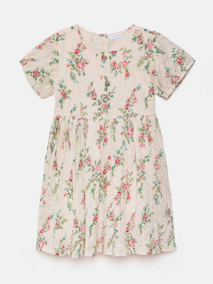 Vestido con estampado floral (548362-188) para venta al por mayor de Lanidor Kids