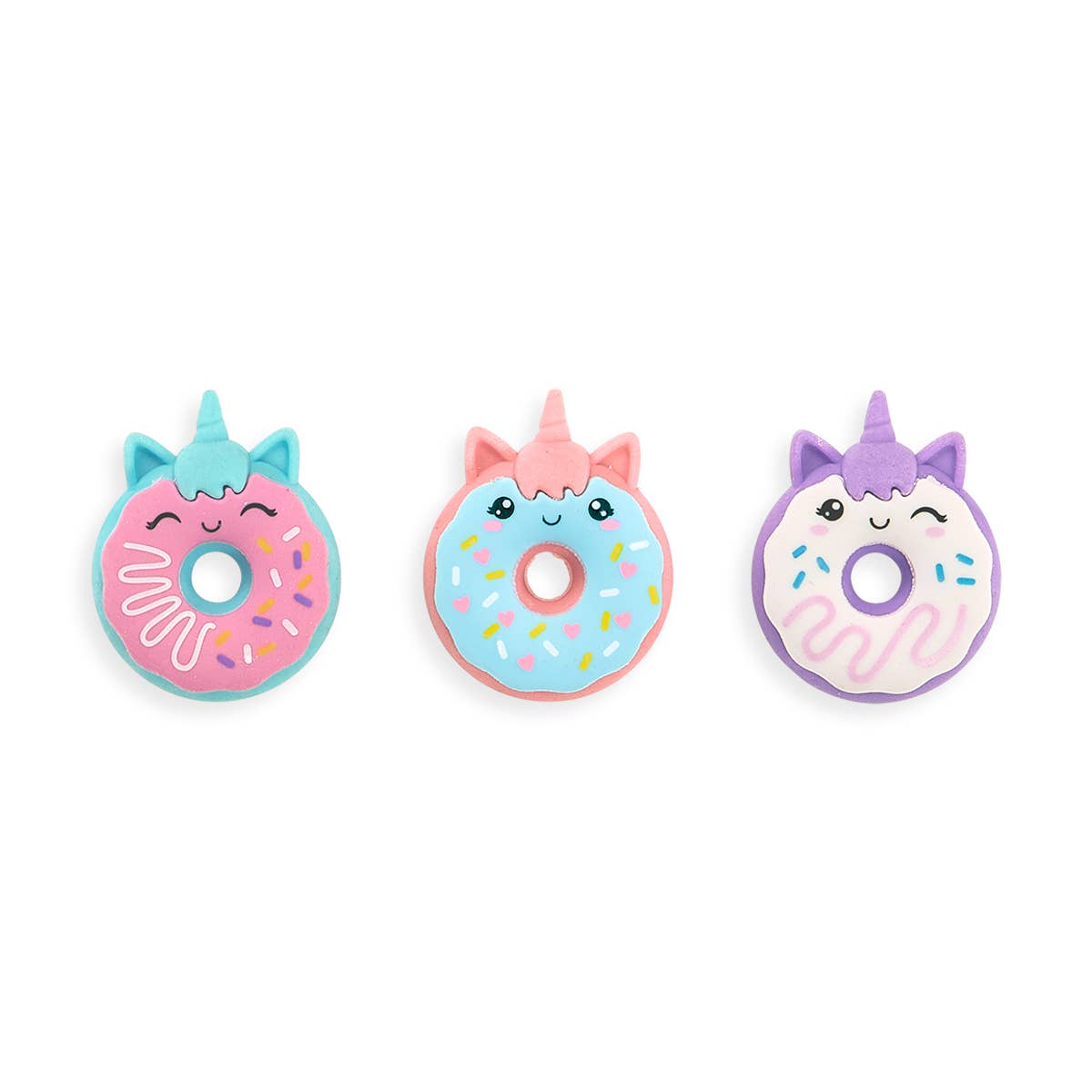 OOLY - Wholesale Eraser - Kids - Magic Bakery Unicorn Donuts: Vanilla Scented Puzzle Erasers1