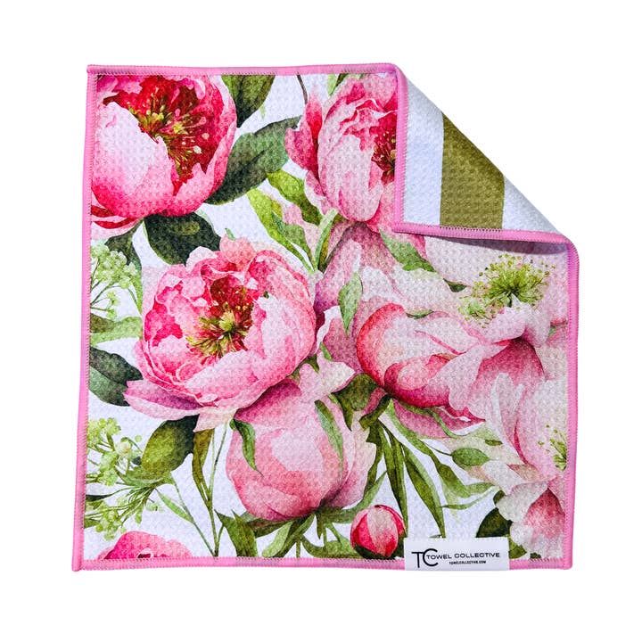 Project Home DIY / Towel Collective - Wholesale Tea Towel - Peony Paradise | Waffle Weave Microfiber Towels Kitchen & Bath3