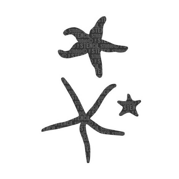 Stencil con stelle marine Gaios per la vendita all'ingrosso da parte di The Stencil Studio