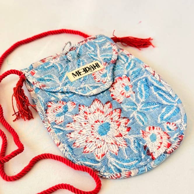 Meerahi - Wholesale Crossbody Bag - Kids - Quilted Floral Little Girl Purse | Mini Shoulder Bag