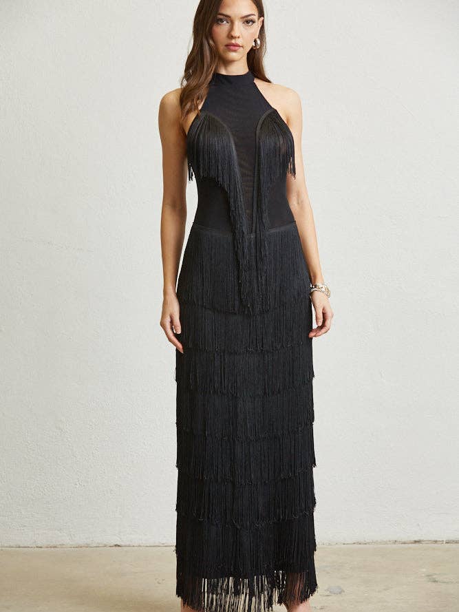 Robe Fringe Reverie pour la vente par Rose Paulino