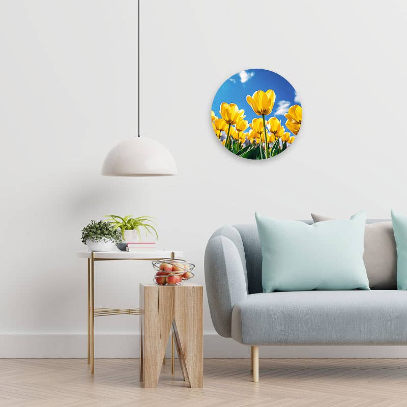 Wanderschoon - Wholesale Wall Accent - Wallcircle Yellow Tulips 1