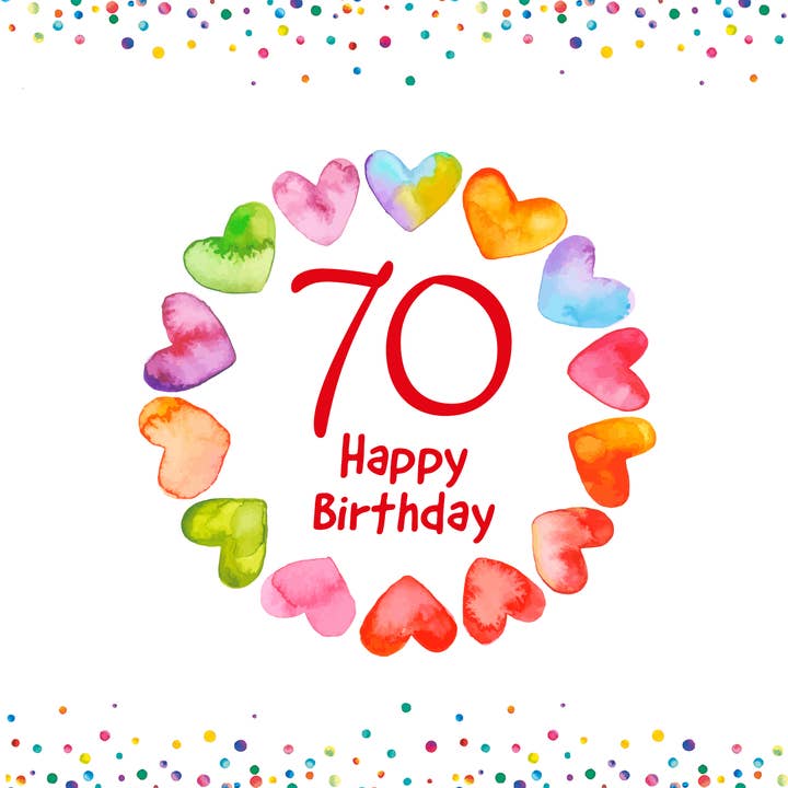 70 Happy Birthday Card for wholesale by Spindrift Designs